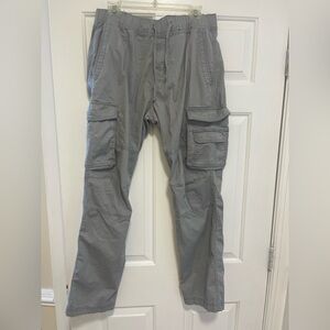 Hollister Men's Light Gray Cargo Pants